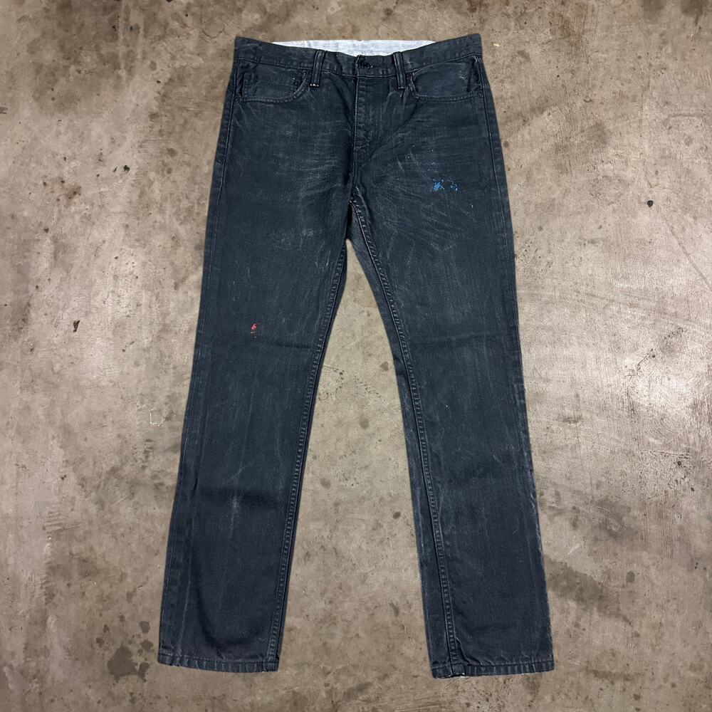 Levi's 511 Jeans Straight Leg 5-Pocket Dark Wash Denim Black Mens Size 32x30
